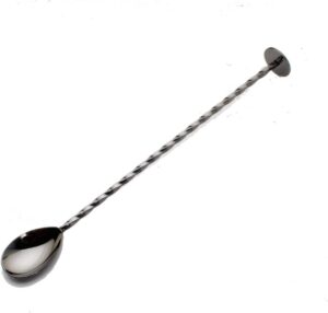 mixing bar spoon 10 inches 18/10 stainless steel spiral pattern morphine bartender whiskey cocktail shaker spoon