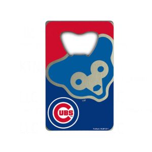 fanmats mlb chicago cubs credit card style bottle opener , 3.25"x2"