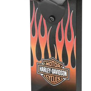Harley-Davidson Flames Wall Mount Bottle Opener, 12 inch Height HDL-18584