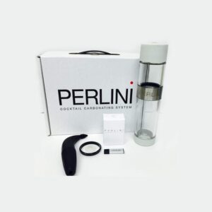 perlage perlini system, home version cocktail carbonator, 12 inches, transparent
