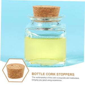 STOBAZA 20pcs Stoppers Stopper Craft Cork Message Natural Corks Bottle Making Reusable Glass Jars Home Tiny Bung DIY Plugs Covers Plug Crafts Mm Wooden Wine for Tapered Wood Sealing