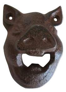 cast iron wall mounted pig bottle opener