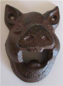 Cast Iron Wall Mounted Pig Bottle Opener