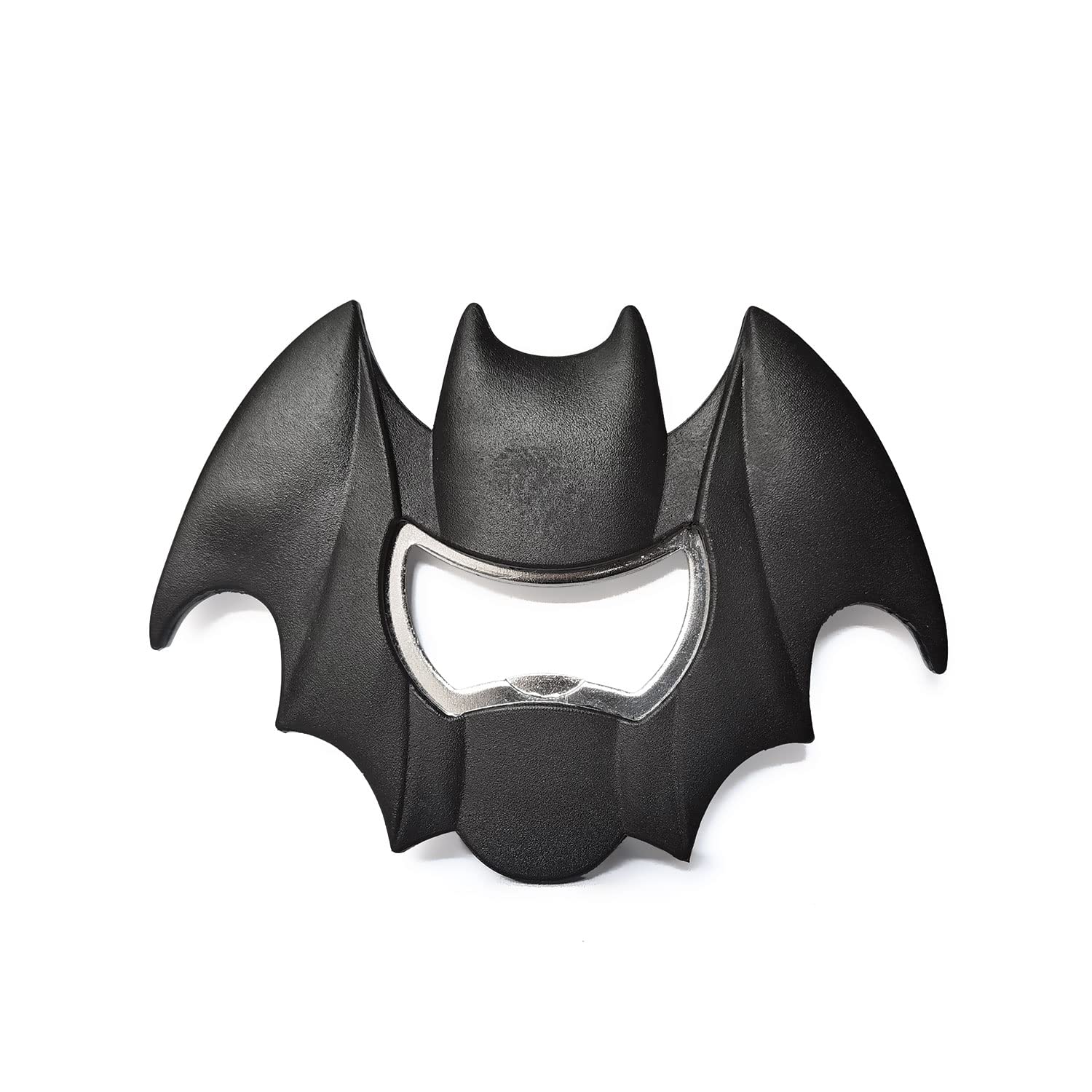 L & H Household Cool Bat Bottle Opener Black Bat Refrigerator Fridge Magnet Stainless Steel Beer Bottle Opener