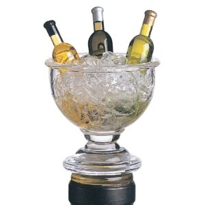 prodyne big wine bowl acrylic mini “wine chiller” bottle stoppers, multicolor