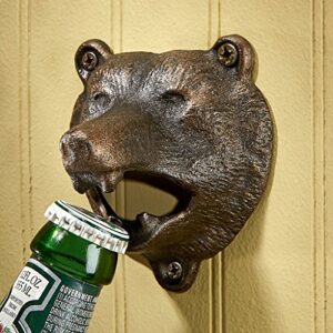 Design Toscano Grizzly Bear of the Woods Cast Iron Bottle Opener