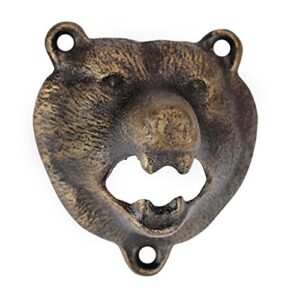 Design Toscano Grizzly Bear of the Woods Cast Iron Bottle Opener