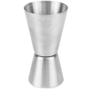 stainless steel double cocktail jigger for bar, restaurant or home - 1oz & 2oz by cocktailor
