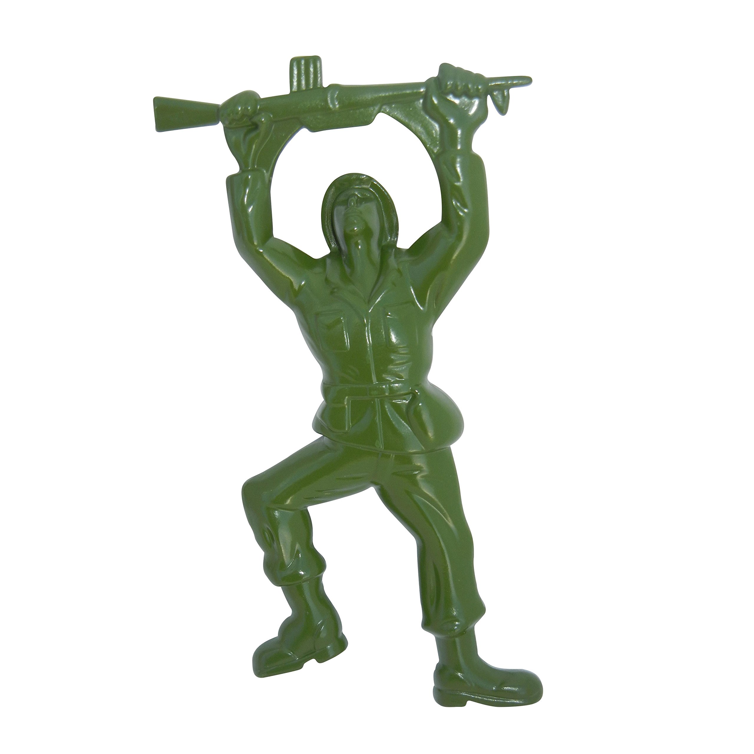 Army Man Bottle Opener. Includes Camouflage Draw String Gift Bag. Solid Die Cast Zinc Alloy Metal. Unique Gifts for Men by Qualitas Products