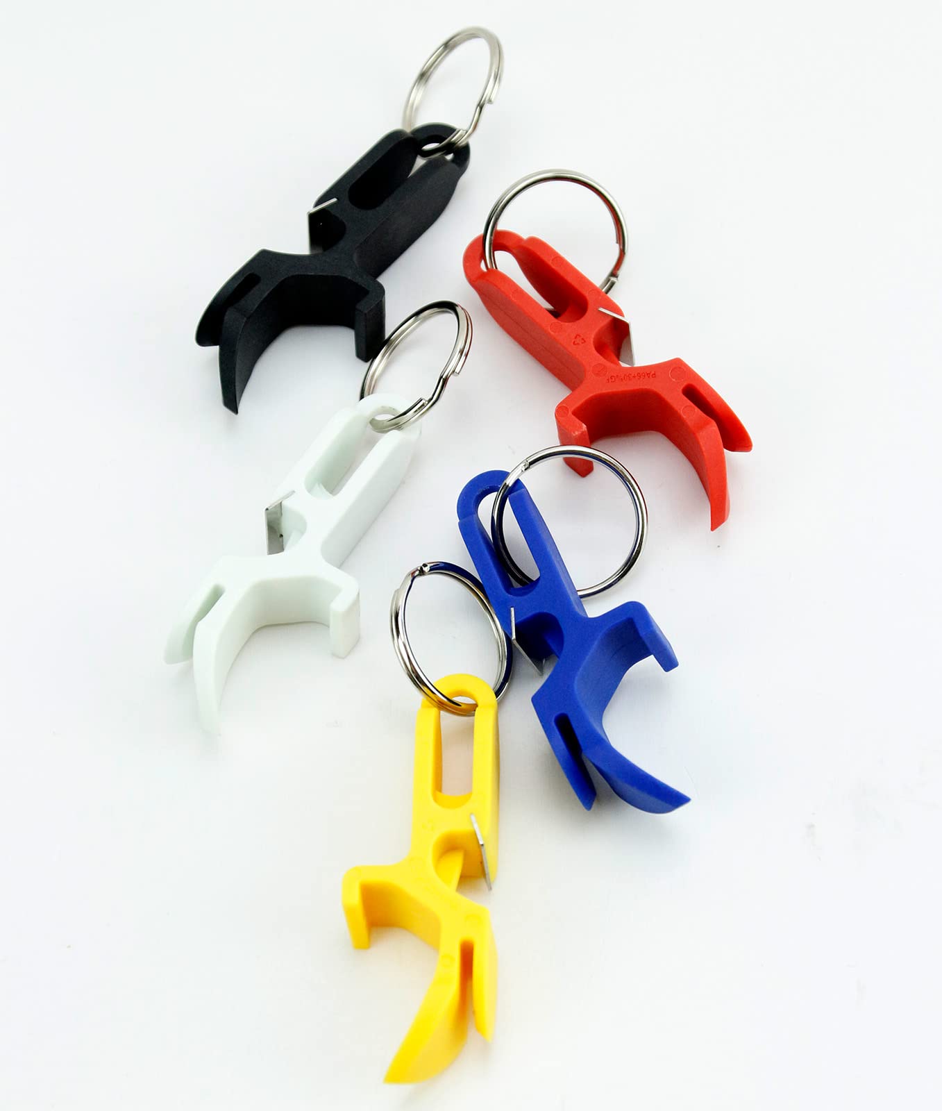 5-PCS box pack shotgun tools beer bottle opener-5color package-beer serving shotgun tools-including stainless steel ring, rugged 66 nylon drinking multi-function accessories