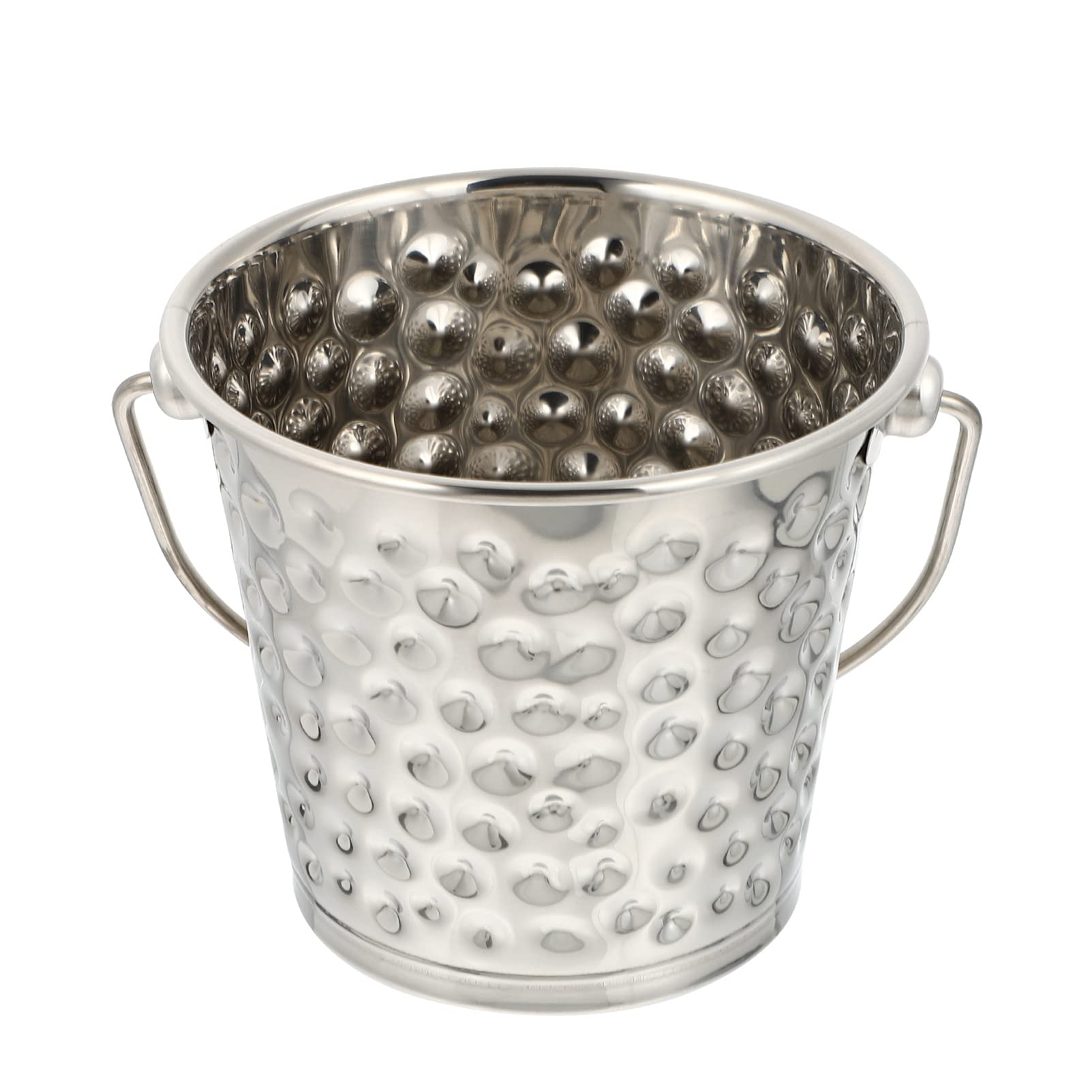 Cabilock 1pc Stainless Steel Ice Bucket Mini Buckets Stainless Steel Container Stainless Steel Wine Snack Container Wine Bucket Containers with Lids Household Stainless Steel Hammer