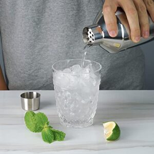 Arora 21oz Double Wall Stainless Steel Cocktail Shaker with insulated Design and Built-in Strainer，Margarita Mixer Drink Shaker for Bartending Home bar