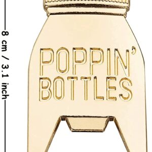 15 Pack Baby Bottle Bottle Openers for Baby Shower Favors Gifts, Baby Shower Decorations Souvenirs, Poppin Bottles Openers for Guests Gender Reveal Party Favors (White, 15)