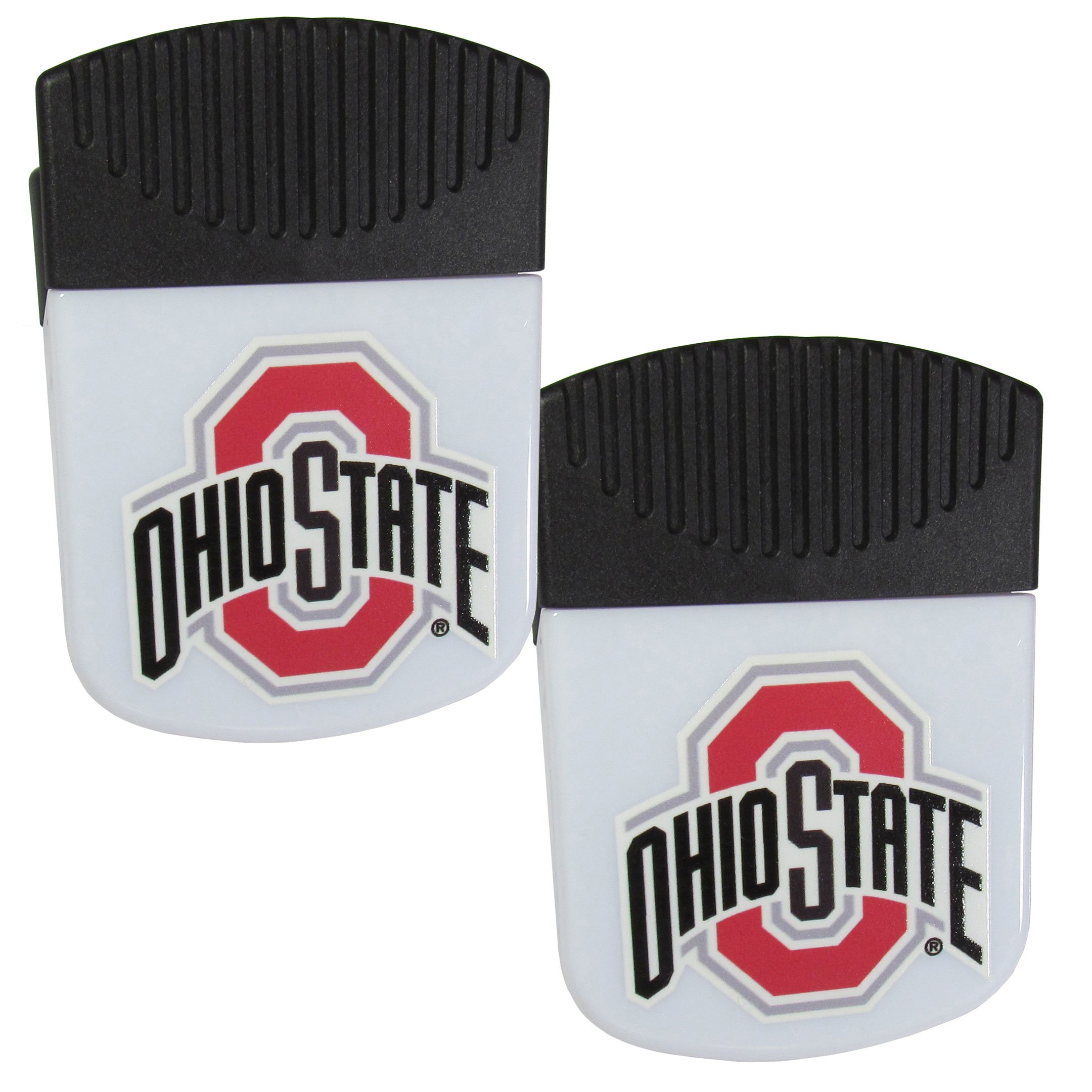 NCAA Siskiyou Sports Fan Shop Ohio State Buckeyes Chip Clip Magnet with Bottle Opener 2 pack Team Color