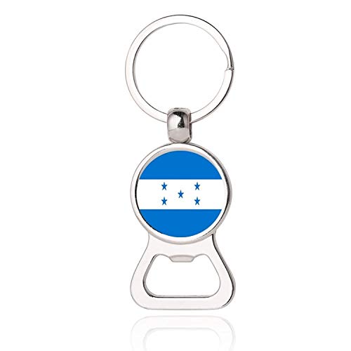 Honduras Flag Beer Bottle Opener Metal Glass Crystal Keychain Travel Souvenir Gift Keyring Accessories