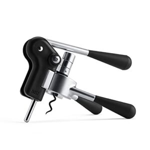 host lever corkscrew, soft touch handles, 3 blade foil cutter