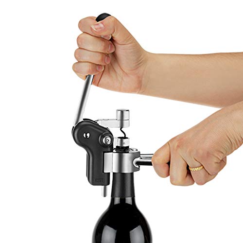 HOST Lever Corkscrew, Soft Touch Handles, 3 Blade Foil Cutter