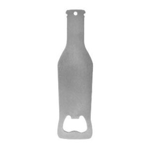 6 Pcs. Sublimation blanks Grey Steel Bottle Beer metal Opener 6" X 1,5" Heavy duty Stainless Steel Flat for Kitchen, bar o restaurant