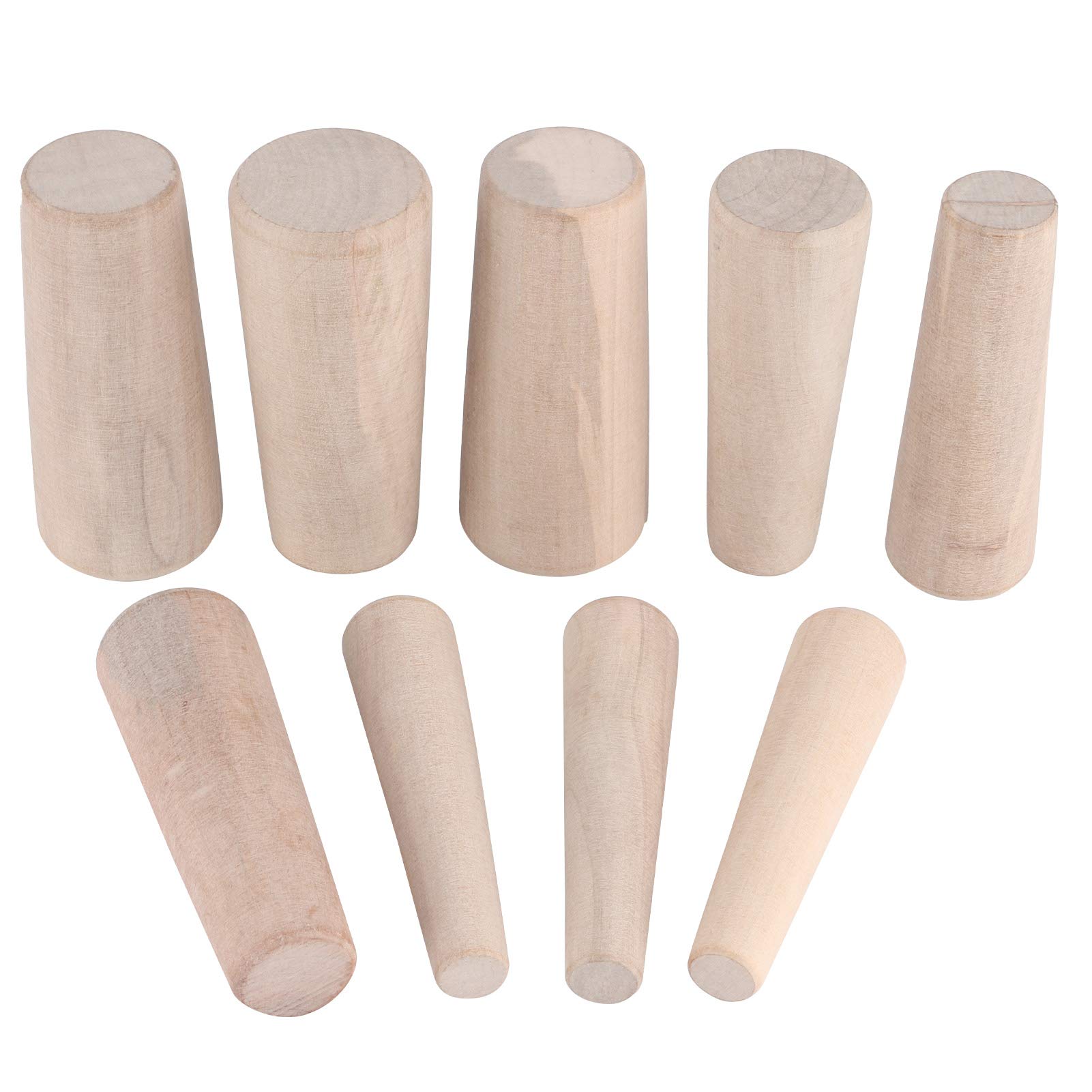 KIMISS Marine Boat Tapered Conical Thru-Hull Soft Wood Plugs, 9pcs Safety Wooden Plug Stops Emergency Leaks Accessory for Marine Boat Yacht Sailing Fishing