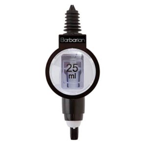 barbarian 25ml professional single liquor dispenser - individual optic measure home bar pub optics shot