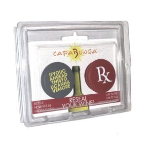 capabunga capau2p203 rx & ifyoucanreadthisyoucanhavemore reusable silicone wine bottle cap