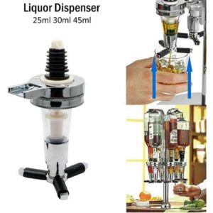Boxonly 45ml Liquor Dispenser Bar Optic Spirit Measure Pub Dispenser Drink Spirit Wine Cocktail Pourers Bar Tool