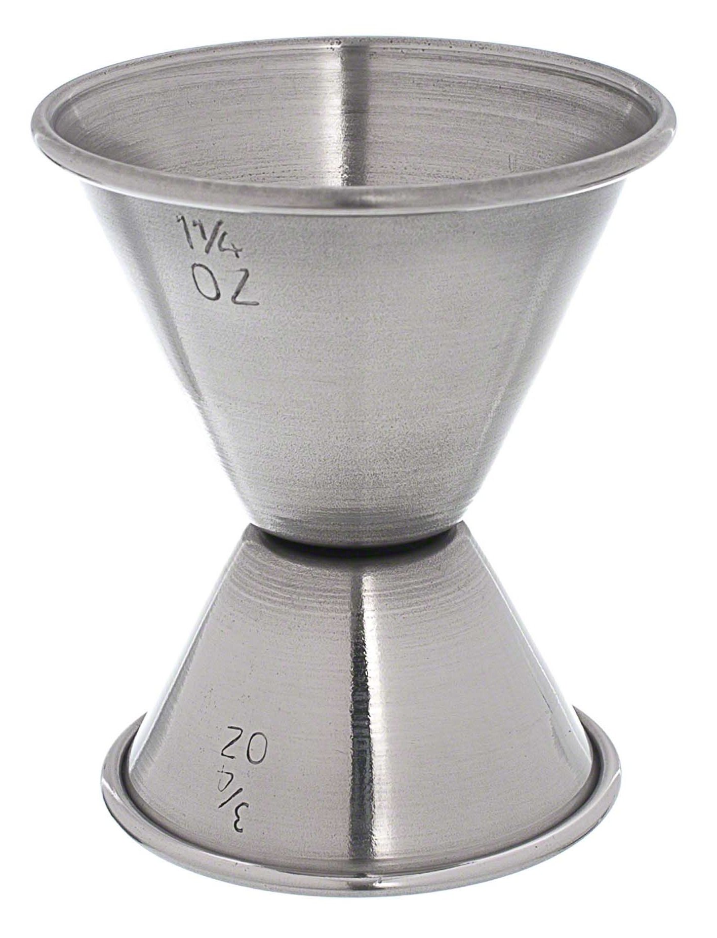 Update International (JI-2) 3/4 x 1-1/4 oz Stainless Steel Jigger