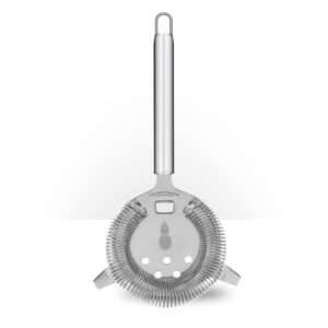 piña barware's the hawthorne - stainless steel commercial hawthorne cocktail bar strainer, brushed finish