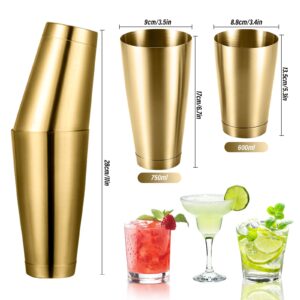 Cocktail Shaker,15.69oz Drink Shaker,Professional Margarita Mixer Drink Shaker,Premium Vacuum Insulated Stainless Steel Gunmetal Cocktail Shaker,Professional Stainless Steel Bar Tools