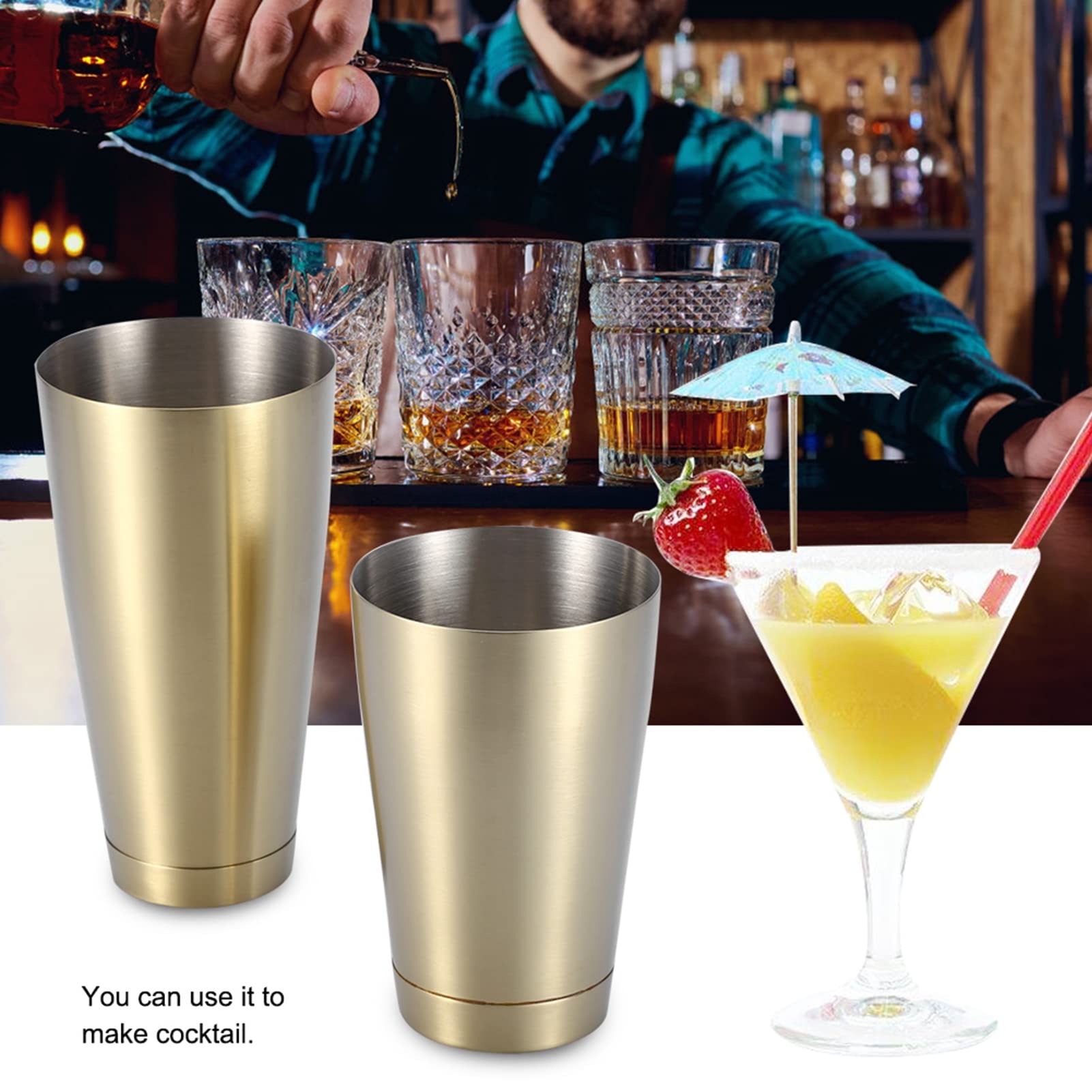 Cocktail Shaker,15.69oz Drink Shaker,Professional Margarita Mixer Drink Shaker,Premium Vacuum Insulated Stainless Steel Gunmetal Cocktail Shaker,Professional Stainless Steel Bar Tools