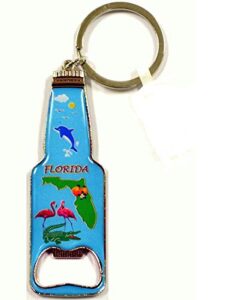 bottle shaped florida scenic bottle opener keychain - florida souvenirs
