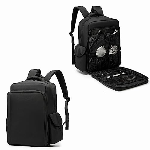 Hritok Bartender Travel Kit Backpack with Insulated Cooling Pouches & Padded Compartments for Wine, Cocktail Shaker and Bar Tools Set, Perfect for Home Indoor Outdoor Patio Party, Bag ONLY