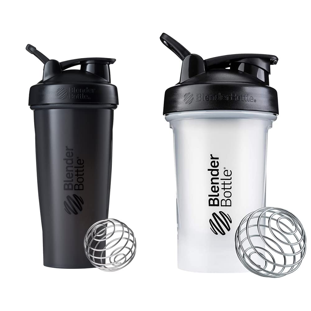 BlenderBottle Classic Shaker Bottle and BlenderBottle Classic V2 Shaker Bottle