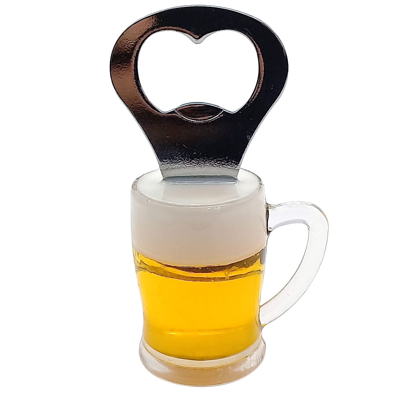 Beer Mug Shape Bottle Opener Practical Stainless Steel Wine Opener Kitchen Accessories (Beer Mug Shape)