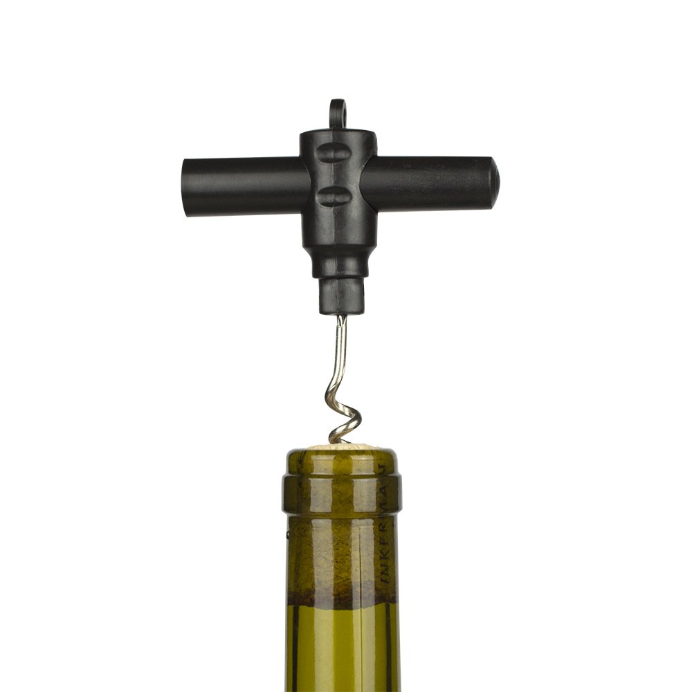 Camping wine opener - Portable plastic corkscrew