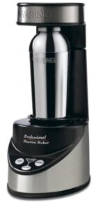 waring pro professional electric martini maker, black/chrome