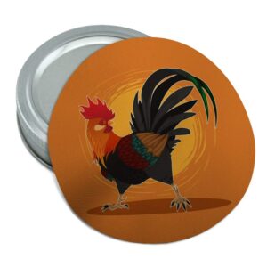 rooster of awesomeness chicken round rubber non-slip jar gripper lid opener