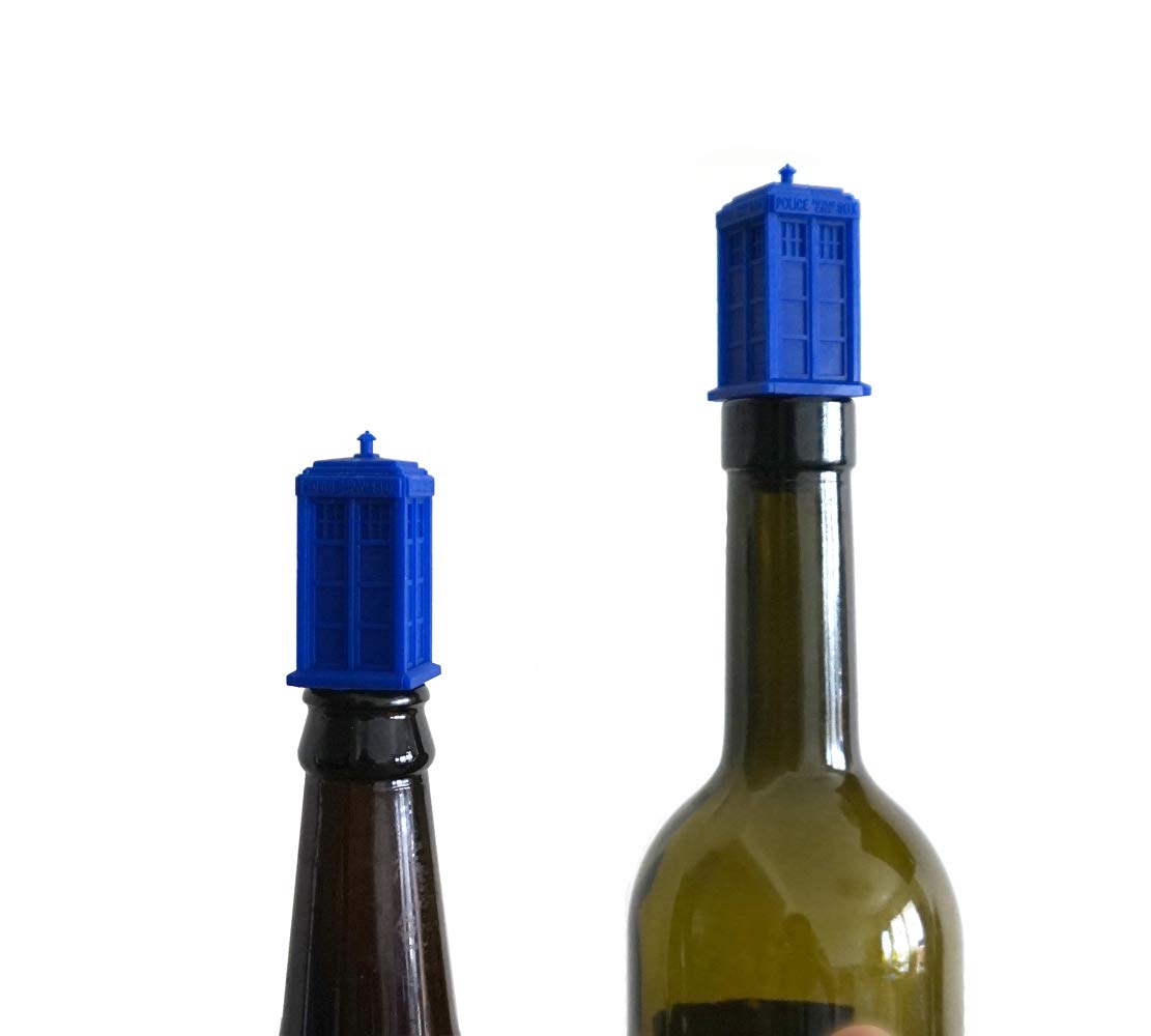 Police Public Call Box Wine and Beverage Bottle Stopper