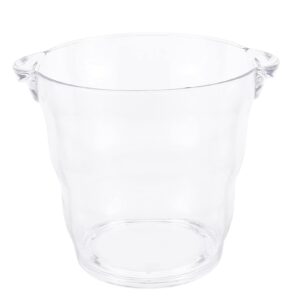 clispeed wine cooler bucket acrylic wine barrel portable bath wine bottle chilling tub ice bucket square stand wine ice bucket wine bucket cocktail ice bucket ice cubes bucket drinks beer