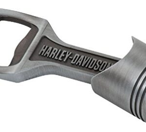 Harley-Davidson Engraved H-D Piston Bottle Opener, Pewter Finish HDL-18573