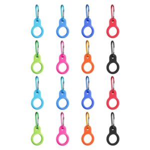 didiseaon 16pcs water bottle buckle hanging travel silicone bottle