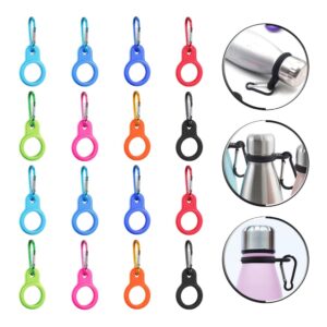 Didiseaon 16pcs Water Bottle Buckle Hanging Travel Silicone Bottle