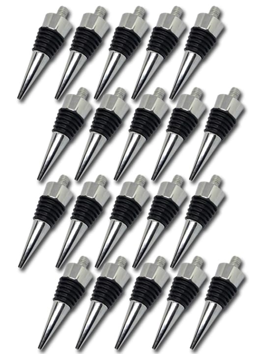 Chrome Cone Bottle Stopper Kit for Wood Turning 20 Pack