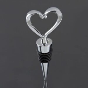 Yardwe Vacuum Wine Stopper Vacuum Sealer Stopper for Wine Heart-shaped Bottle Stopper Vacuum Stoppers Cork Wine Corks Zinc Alloy Stainless Steel Cork Zinc Alloy Wine Stoper