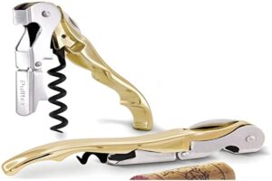 pulltex pulltap ́s classic gold red corkscrew, tool for waiters