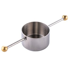 stainless steel bar cocktail jigger with handle for home bar restaurant use