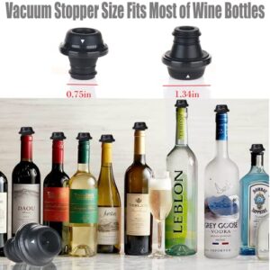 wine stoppers vacuum Hose Accessory with accessories Compatible with FoodSaver (6 black)
