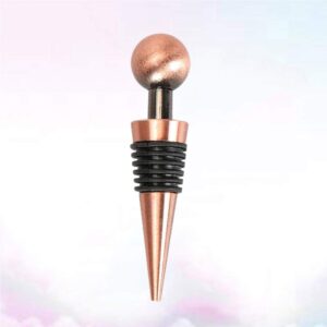 DOITOOL Stainless Steel Wine Bottle Stopper Silicone Metal Champagne Stopper Reusable Wine Preserver for Home Wedding Bronze