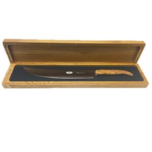 laguiole en aubrac genuine laguiole champagne sabre with olivewood handle cmss99oli
