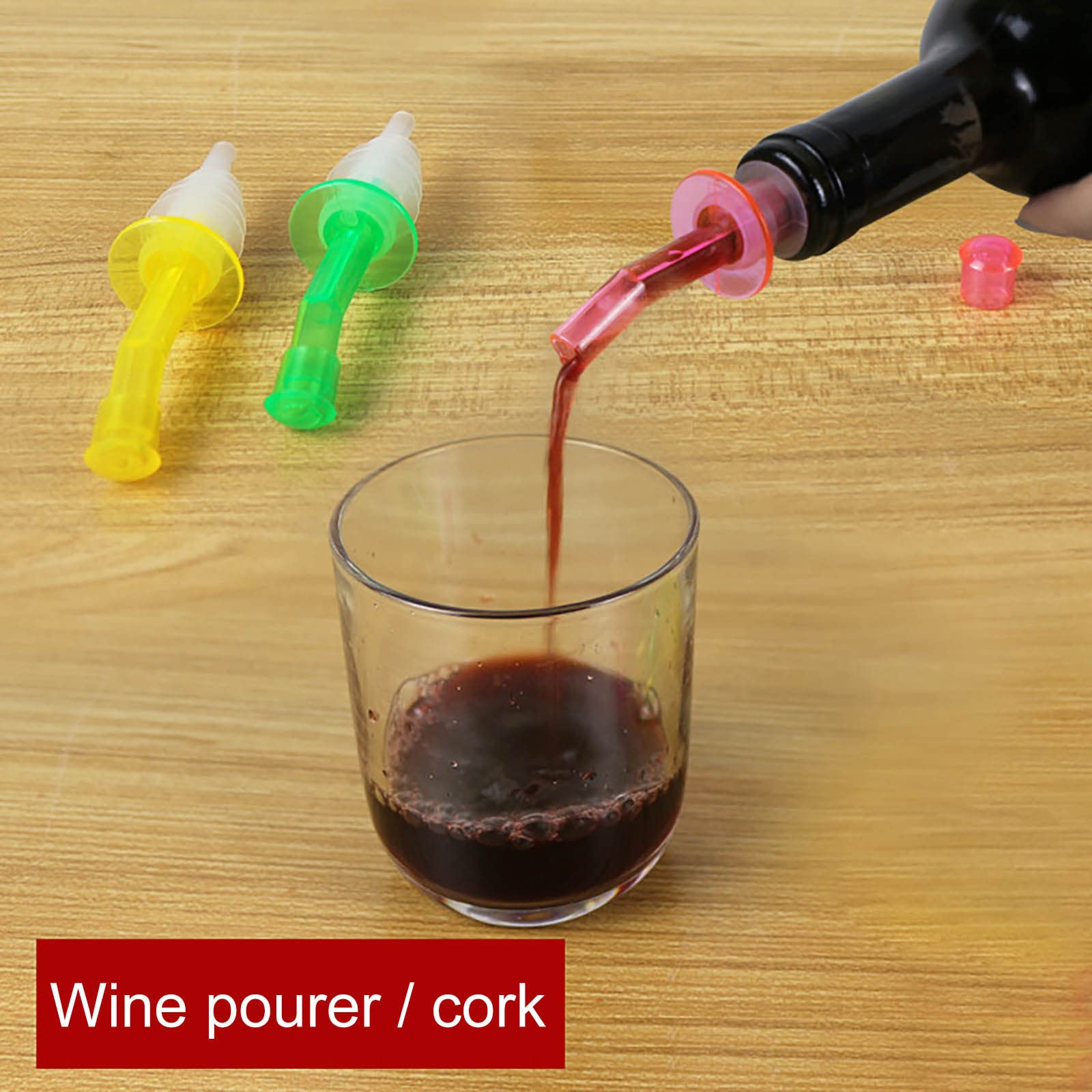 Boddenly Bar Measure Drink Liquor Dispenser Pourer Bottle Spirit Measuring Plastic Wine Wine Pourer Pour Some Water on (A, One Size)